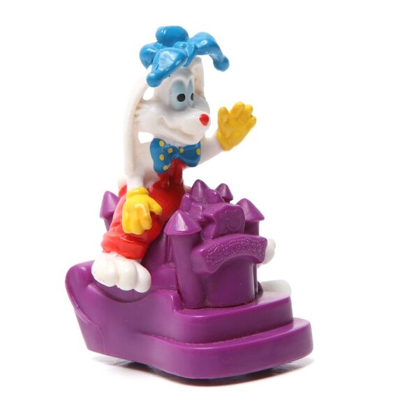 Disney Roger Rabbit Wind Up Toy Car Burger King Kids Club 1991 Retro Purple - Picture 6 of 7